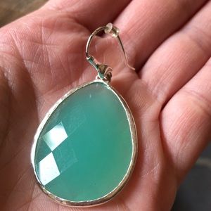 Stella & Dot Jewelry - Sea foam toned gem earrings Stella & Dot Jewelry - Sea foam toned gem earrings